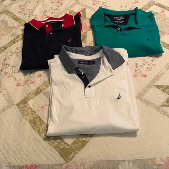 3 men’s polos smoke and pet free 3 for $20 - Picture 1 of 4